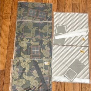 Lord & Taylor‎ Gift Wrap Sets Wrapping Paper Striped Plaid Paisley Vintage Lot